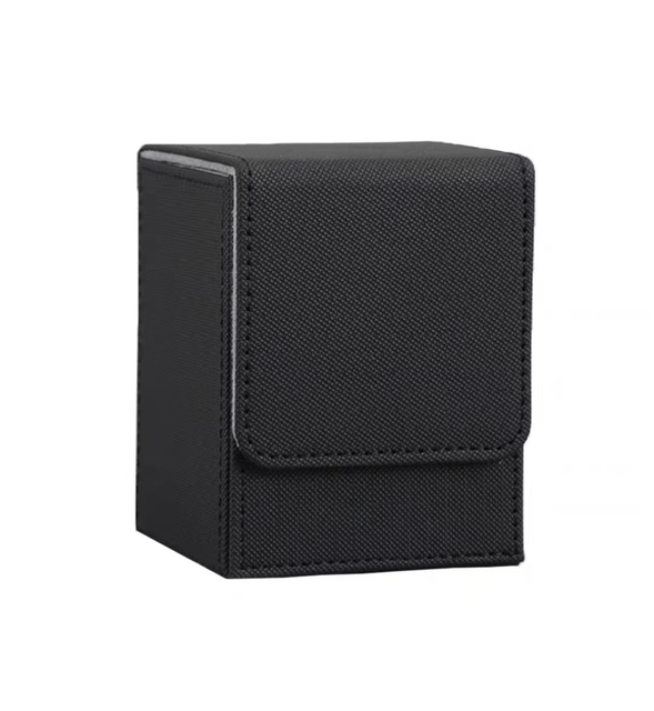 Wholesale Single Sleeve 100 Card Deck Box PU Card Storage Box Leather Premium Large Capacity Trading Commander