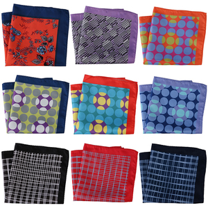 ذكر هانكي جيب مربع منديل زفاف أزياء مهرجان هدية للرجل وشاح صغير 30 صوف هندسي - Product Image 5