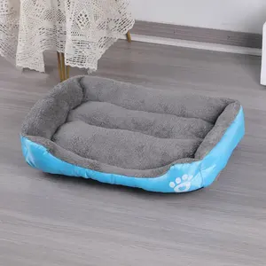 Wholesale Manufacturing Waterproof Ultra Soft Pet Dog Bed Rectangle Pet Bed Washable Dog Bed
