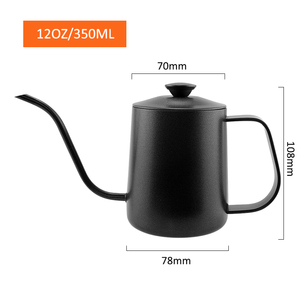 <strong>Turkish</strong> Arabic Pour Over Gooseneck Pot Drip Espresso and <strong>Tea</strong> Maker Water Brewing Thermometer Stainless Steel Coffee <strong>Kettle</strong>
