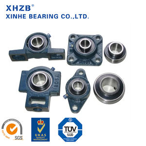 Kit de palier à semelle monté <span class=keywords><strong>VNV</strong></span> 204UC en acier inoxydable avec logement de précision P0 pour travaux de construction - Product Image 1