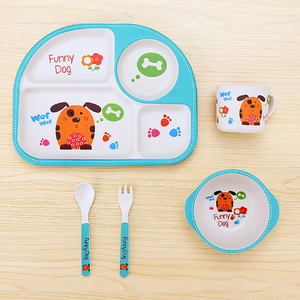 Sản Phẩm Mới 2025 Tùy Chỉnh Sợi Tre Trẻ Em Đặt Bữa Ăn Tối Trẻ Em Tre Đồ Ăn Đặt Bữa Ăn Tối - Product Image 6