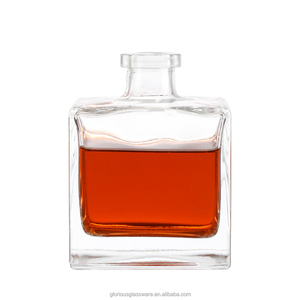 공장 직송 무연 크리스탈 화이트 유리 보드카 병 사각형 와이드 넥 두꺼운 바닥 빈 스피릿 병 500ml700ml750ml - Product Image 6