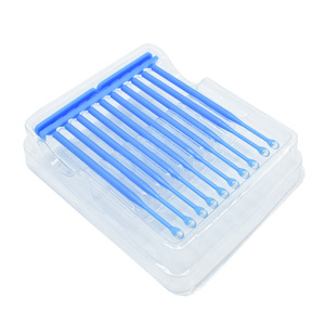 20 pièces/boîte, bâtonnets adhésifs en plastique bleu pour placages dentaires en porcelaine et couronnes dentaires, applicateur de pointe adhésive, modèle ZJB-01 - Product Image 3