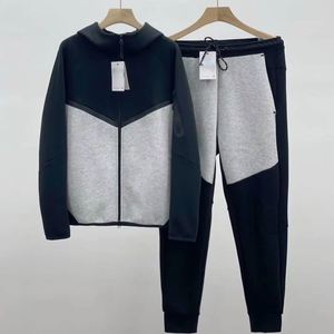 Nuova Tuta Sportiva Tech Fleece 1020 con Logo, Felpa con Cappuccio e Pantaloni da Jogging, Completo Sportivo Casual da Uomo - Product Image 4