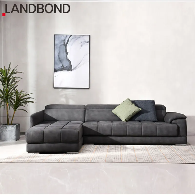 Zeitgenössische Sofa garnitur Möbel L-Form Schlafen Elektrische Slip Schlafs ofa Stoff Couch Wohnzimmer Sofas