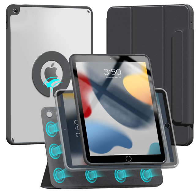 Hot Spot Folio PU Leather Strong Magnetic Tri-folding Full Protective Smart Cover iPad 10.2 7th/8th/9th Gen 2021/2020/2019 Made