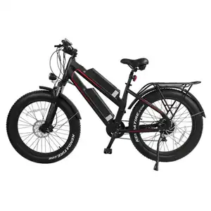 Dynavolt Ebike 26 "एल्यूमीनियम फ्रेम 750W मजबूत शक्ति बिजली के साथ वसा टायर बाइक दोहरी बैटरी