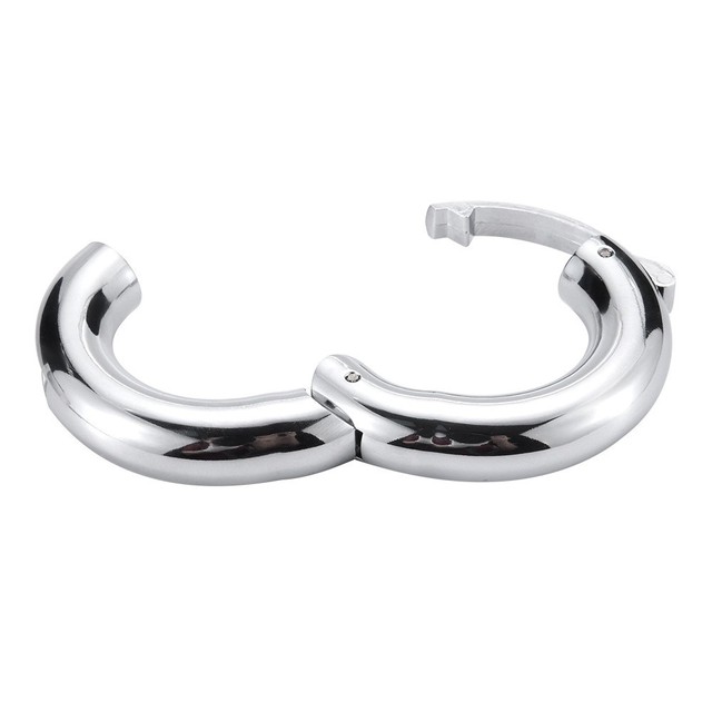 New Male Penile Scrotum Weight-bearing Exercise Zinc Alloy Locking Essence Ring Egg Restraint Stretcher 100% Waterproof