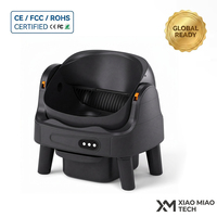 Litière automatique pour chat Black Knight Color Open-Top avec application Tuya, contrôle des odeurs, nettoyage automatique et capteurs de sécurité
