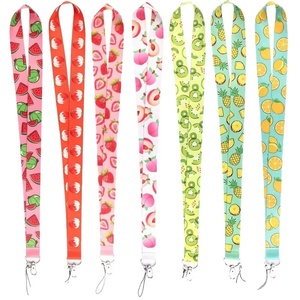 Customized Eco-Friendly UV Printing Hook Neck Straps Washable <b>Polyester</b> <b>Lanyard</b> with ID Card Sleeve - Product Image 1