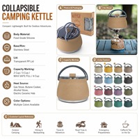 Bouilloire pliable portable pour le camping, les voyages, la cuisine en plein air, fabriquée en Chine, Hunan