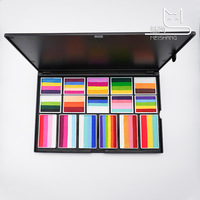 Mei Shang Kinder Natürliche Pflanzliche Gesichts- und Körperfarbe Regenbogen-Farbpalette Notizbuch-Set für Halloween-Party