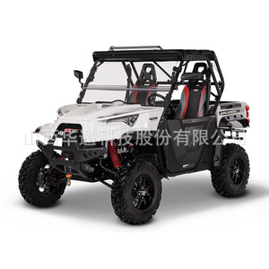 รถอเนกประสงค์ขับเคลื่อน 4 ล้อ 4x4 UTV เครื่องยนต์ 4 จังหวะ เบนซิน เกียร์ธรรมดา สำหรับขับขี่ออฟโรด พร้อมกระบะบรรทุก สำหรับผู้ใหญ่ ใช้ได้ทุกสภาพพื้นผิว - Product Image 1