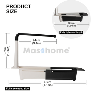 Masthome <span class=keywords><strong>2022</strong></span> nouvel organisateur d'évier porte-éponge de cuisine support de chiffon de nettoyage <span class=keywords><strong>Caddy</strong></span> d'évier - Product Image 6