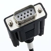 Cable de Extensión Serial RS232 DB9 Hembra a Macho de 9 Pines con Alivio de Tensión Moldeado y Conexión Directa para Equipos de Computación y PLC
