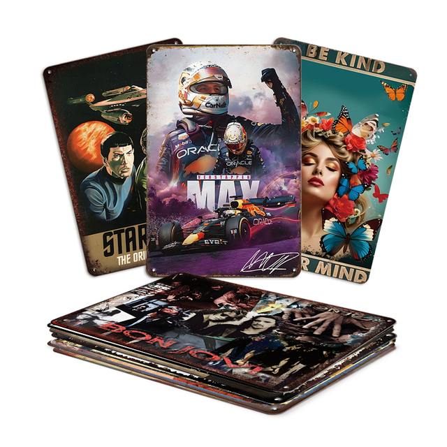 Wholesale Best Selling Metal Vintage Movie Tin Signs Wall Decoration With High Quality
