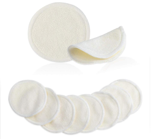 Tampons démaquillants réutilisables en tissu de charbon de <span class=keywords><strong>bambou</strong></span> | Écologique, biologique | Enlever le mascara, exfolier la peau - Product Image 2