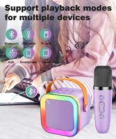 Mesin Karaoke Mini Anak-Anak - Speaker Portabel Nirkabel 5W dengan Jangkauan 10m Mainan Edukasi untuk Usia 5-15 Tahun Unisex Mesin Karaoke Mini