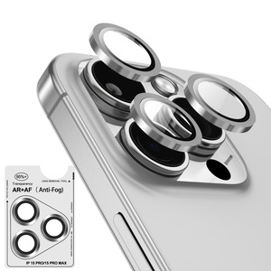 Protection d'écran en verre trempé 9H pour objectif d'appareil photo en alliage d'aluminium pour iPhone 17 16 15 14 13 Pro Max Mini - Product Image 2