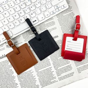 Pu Leather Perfect Frequent Luggage Ideal Gift Travelers Travel Bag <b>Id</b> <b>Tag</b> for Sale - Product Image 1