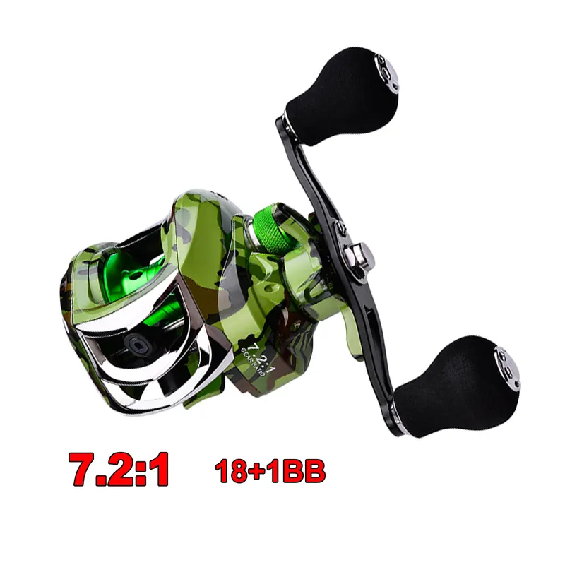 18+1BB High Speed 8kg Drag Magnetic Brake System Fishing Bait Casting Reel Wheel Saltwater Baitcasting Reels