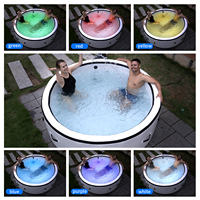 Baignoires à remous très vendues, spa pour adultes 4 personnes, massage à jets d'air, spa gonflable, forme ronde ou carrée, bain de spa