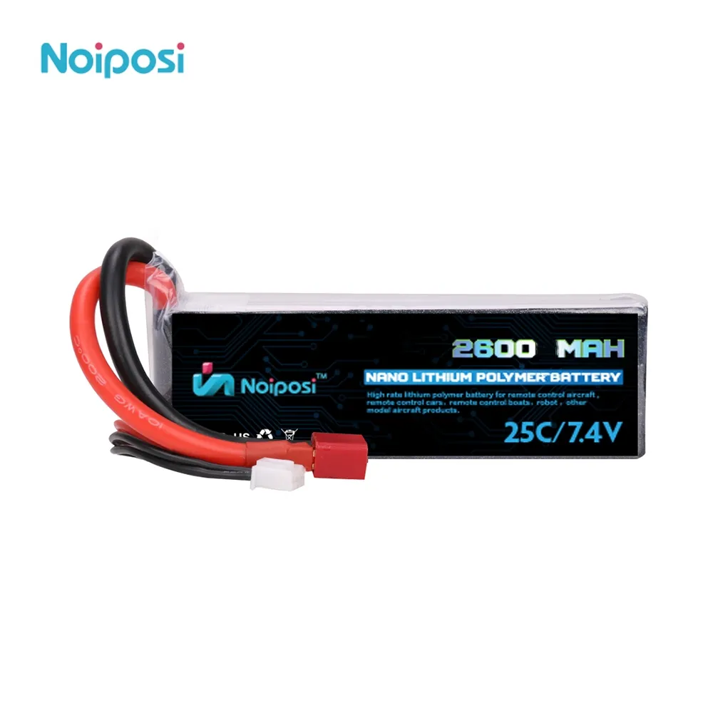 OEM Discharge Rate 7.4V 2600MAh 25C 2S LiPo แบตเตอรี่