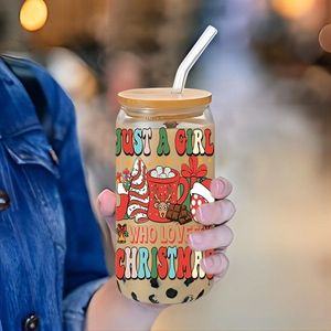 Nuevo producto personalizado de fábrica, transferencias de envoltura de <span class=keywords><strong>taza</strong></span>, 16oz, pegatinas navideñas, calcomanías UV DTF, envolturas de <span class=keywords><strong>taza</strong></span> listas para enviar para tazas - Product Image 5