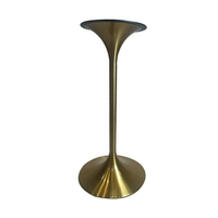 Pieds de table modernes en acier inoxydable pour extérieur et bureau à domicile, base en forme de corne de tulipe, quincaillerie pour mobilier de bar haut