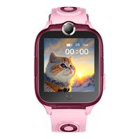 Montre connectée pour enfants D63 avec positionnement LBS+WIFI, géofencing, relecture des itinéraires, SOS, surveillance à distance, appel vidéo, 4G, montre connectée pour enfants D63