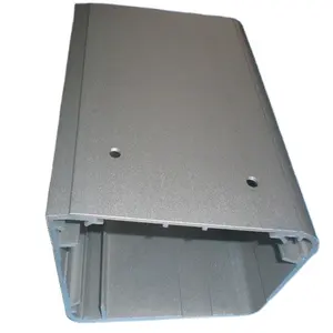 Custom CNC Machining Aluminum Enclosure Black Powder Coating Cnc Aluminum Box For Electronics