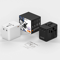 OULIYO-F02-PD45W 4C1A GAN Kleiner Reiseadapter USB-Anschlüsse Universalstecker Multi-Typ-Stecker Universal-Reiseadapter