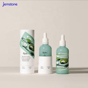 Insert en papier cylindrique recyclable de haute qualité pour emballage de tubes d'huiles essentielles, avec impression par estampage à chaud - Product Image 1