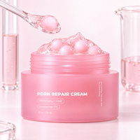 Crème de Soin Visage OEM/ODM 55g au Collagène Rose PDRN en Capsules pour Anti-Rides et Réparation, Crème Anti-Âge Dorée