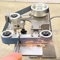 Mini ponceuse à bande verticale électrique personnalisable pour atelier, travail du bois et finition des métaux