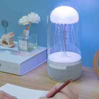 Lampe de Méduse Créative Portable Sans Fil LED Veilleuse Haut-Parleur Couleur Changeante LED Éclairage Ambiant BT Haut-Parleur Pour La Maison