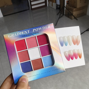 9 màu sắc rắn vỗ móng tay bột UV đánh bóng trang trí ánh sáng lung linh tốt long lanh Gradient Matte Pat làm móng tay đánh bóng Deco bột - Product Image 5