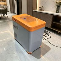 Mini-réfrigérateur horizontal 50L sans givre à double température pour voiture et usage domestique