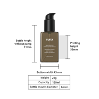 Pompe de presse bouteille de lotion pour le visage forme carrée en plastique PET 120ml bouteille de fond de teint de maquillage pour emballage de soins de la peau cosmétique
