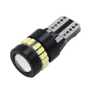 T10 LED city lamp auto position lights 3014 18SMD Canbus LED Light with projector lens Car 12V W5W 194 168 led license lamp