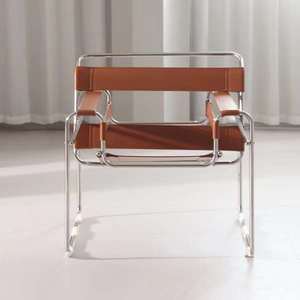 Fauteuil d'appoint en <span class=keywords><strong>cuir</strong></span> orange italien, best-seller, structure en acier, design nordique pour hôtel et salon moderne - Product Image 2