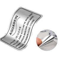 Étiquettes ESL en feuille d'argent imperméable adhésive pour produits électroniques, papier PET, autocollants en aluminium avec code QR, laminage argent mat
