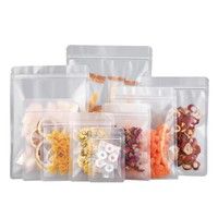 Sachet d'emballage alimentaire personnalisé de luxe transparent en PE recyclable avec fermeture auto-adhésive et impression en héliogravure
