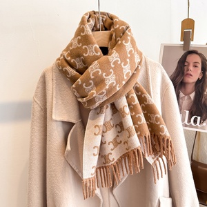 Nouvelle Écharpe en Viscose à Lettres 2025, Double Usage, Longue et Chaude, Haut de Gamme, pour Femme, Hiver - Product Image 2