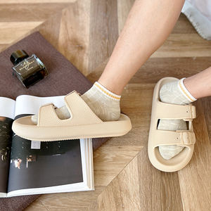 Pantofole cuscino Chancletas pantofole due fibbia scivoli da spiaggia Custom Logo diapositive per le donne degli uomini - Product Image 3