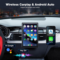 Écran CarPlay Apple de 9 Pouces avec Caméra de Recul 1080P, Support Magnétique Rotatif, Affichage Android Auto et CarPlay pour Navigation GPS Automobile