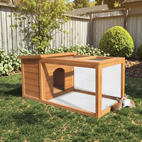 Vente en gros de cages à lapins en bois pour arrière-cour