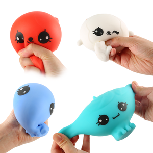 Precio al por mayor OEM, Marca JINFENG, Nuevo Estilo, Lindo Juguete Sensorial Antiestrés de Animal de PVA Blandito para Apretar, 4 Pulgadas, Colores Personalizables - Product Image 1