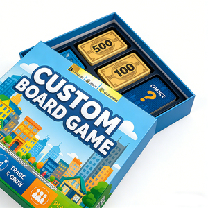 Custom OEM Board Game Printing Service Paper Eco-Friendly Packaging Portable <b>Table</b> Game for Family Strategy Wholesale Adults - Product Image 1